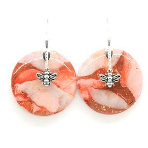 Brick Bee Earrings